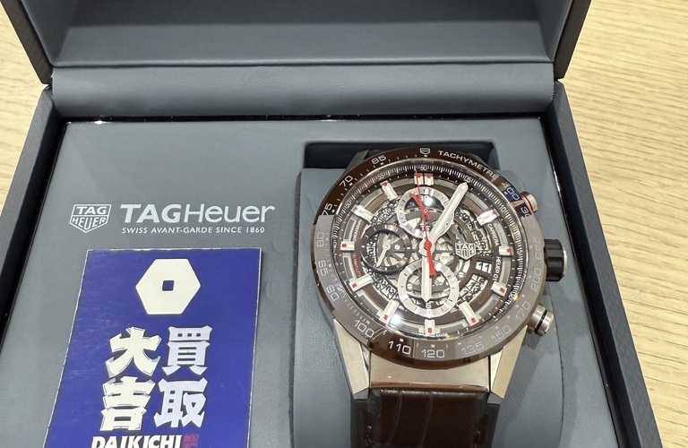 タグホイヤー　カレラ　クロノグラフ　高価買取