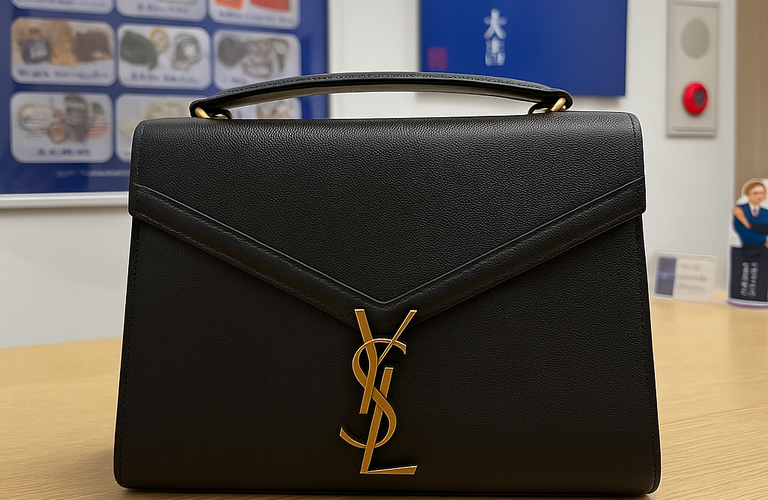 【Saint Laurent（サンローラン）】のブラックレザーバッグ高価買取
