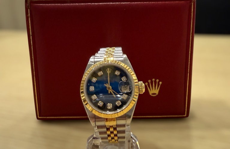 【ROLEX デイトジャスト ブルーダイヤル ダイヤインデックスをお買取いたしました】