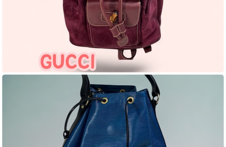 今回は人気ブランド、 GUCCIのバンブーリュックと LOUIS VUITTONのエピ ノエをお買取させていただきました。