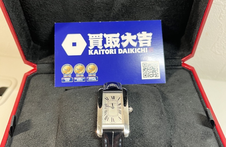 カルティエ タンク アメリカンの高価買取は買取大吉で決まり！！ですね^_^